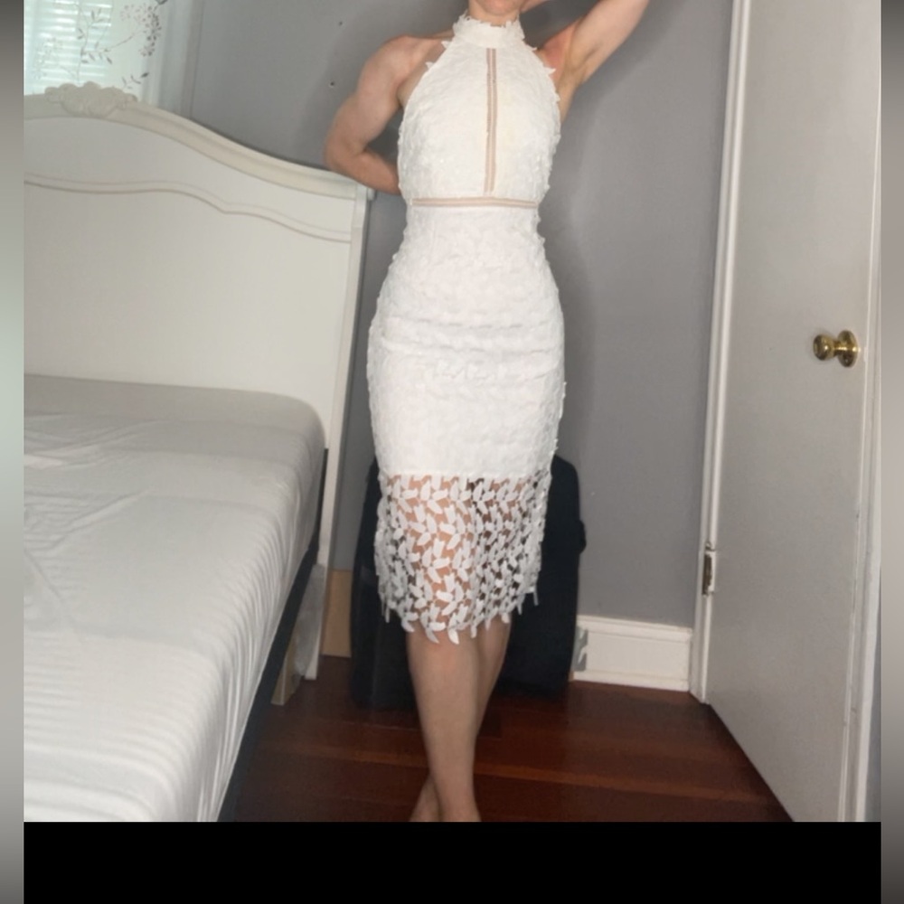 White lace dress
